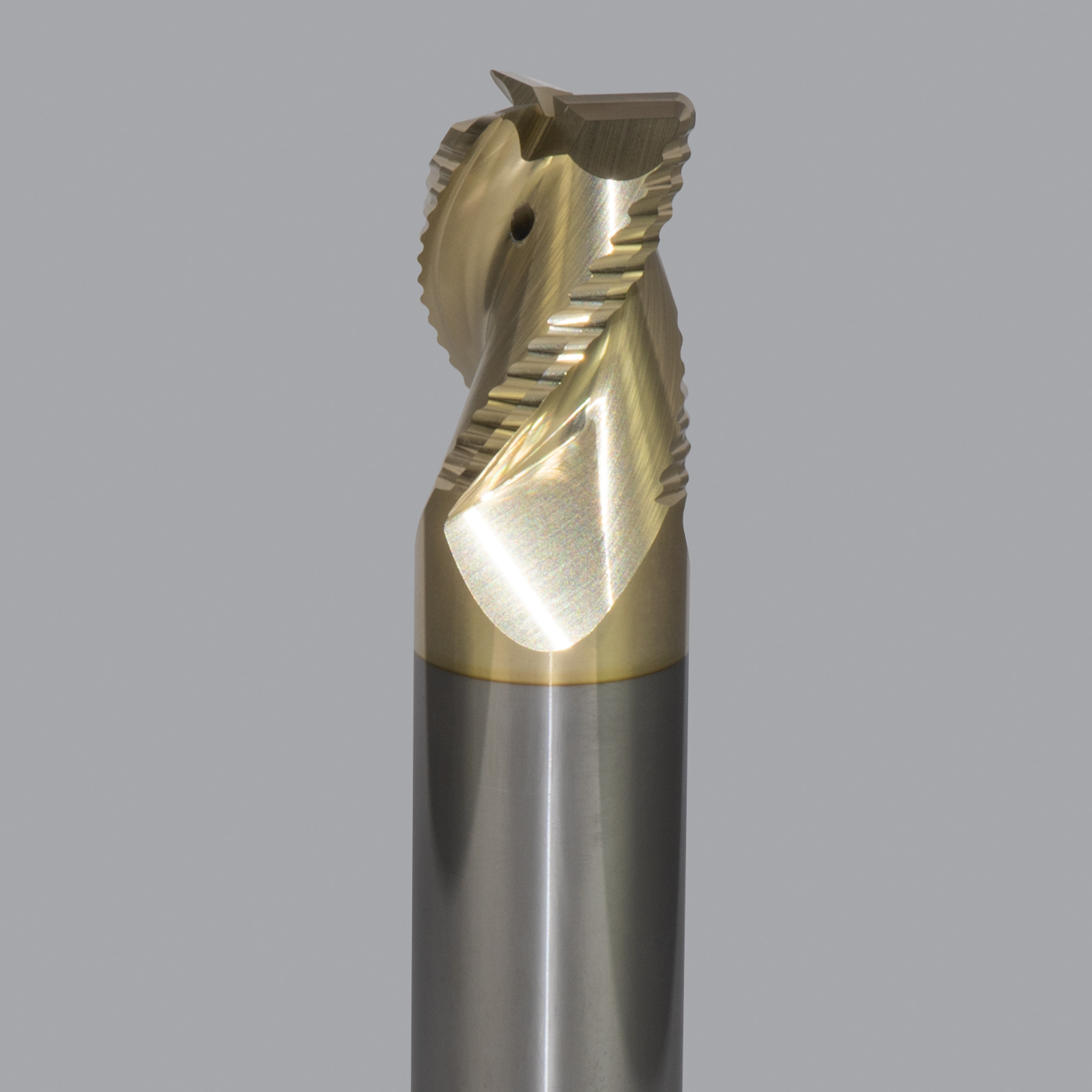 Onsrud AMC800149 Solid Carbide end mill 3FL 3/4 x 1/1 x 4 OAL 0.060 CR For ISO N Non-Ferrous, Aluminum, Brass, Bronze, Copper, 3/4 Shank, ZrN Coated