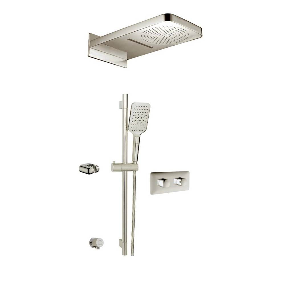 Aquabrass ABSZINABOX04 INABOX 4 Shower Faucet - 3 Way Shared - T12123 Valve Required