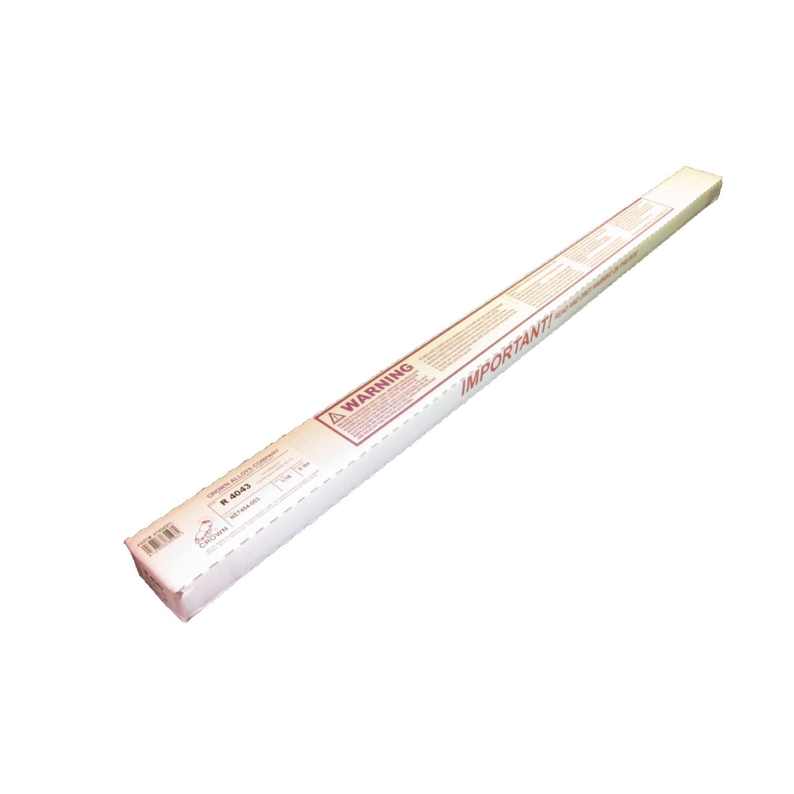 Crown Alloy 1/16 x 36" R 4043 Aluminum TIG 5 lb BOX (AT4043/TL)