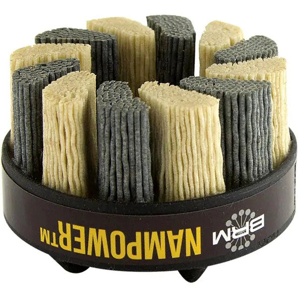 Brush Research ADT6018120 3" 120 Grit Ceramic/Silicon Carbide Straight Disc Brush