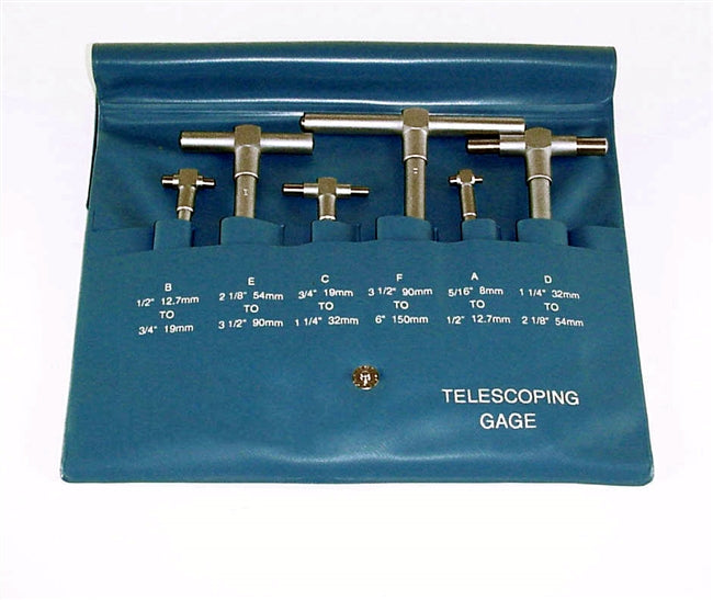 Storm Telescoping Gauge Set Range: 5/16-6" | 6 Pieces | 3S116 | Central Tools