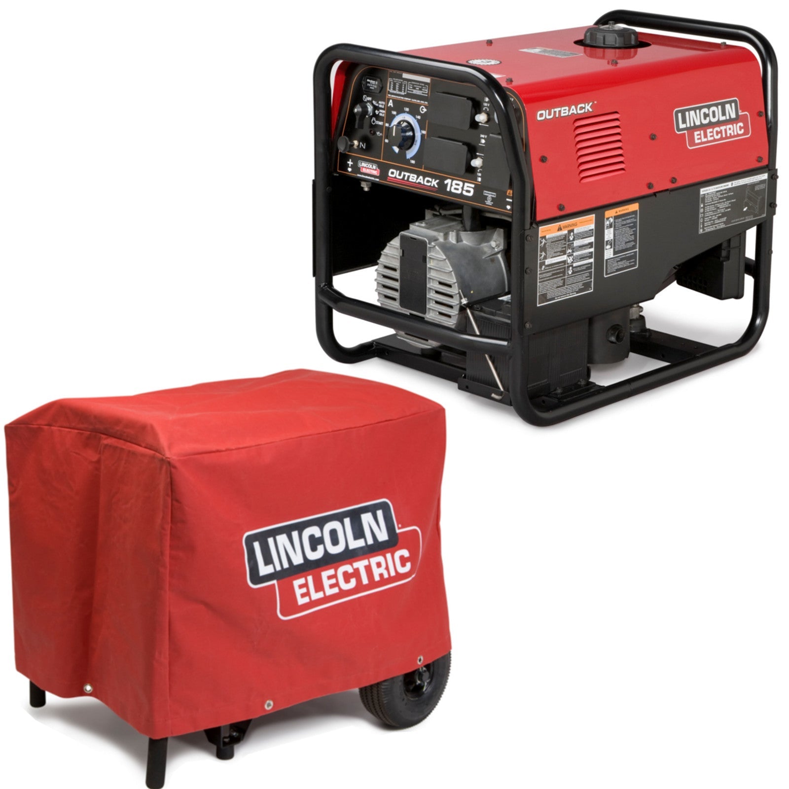 Lincoln Outback 185 Engine Welder Generator w/ Cover (K2706-2, K2804-1)