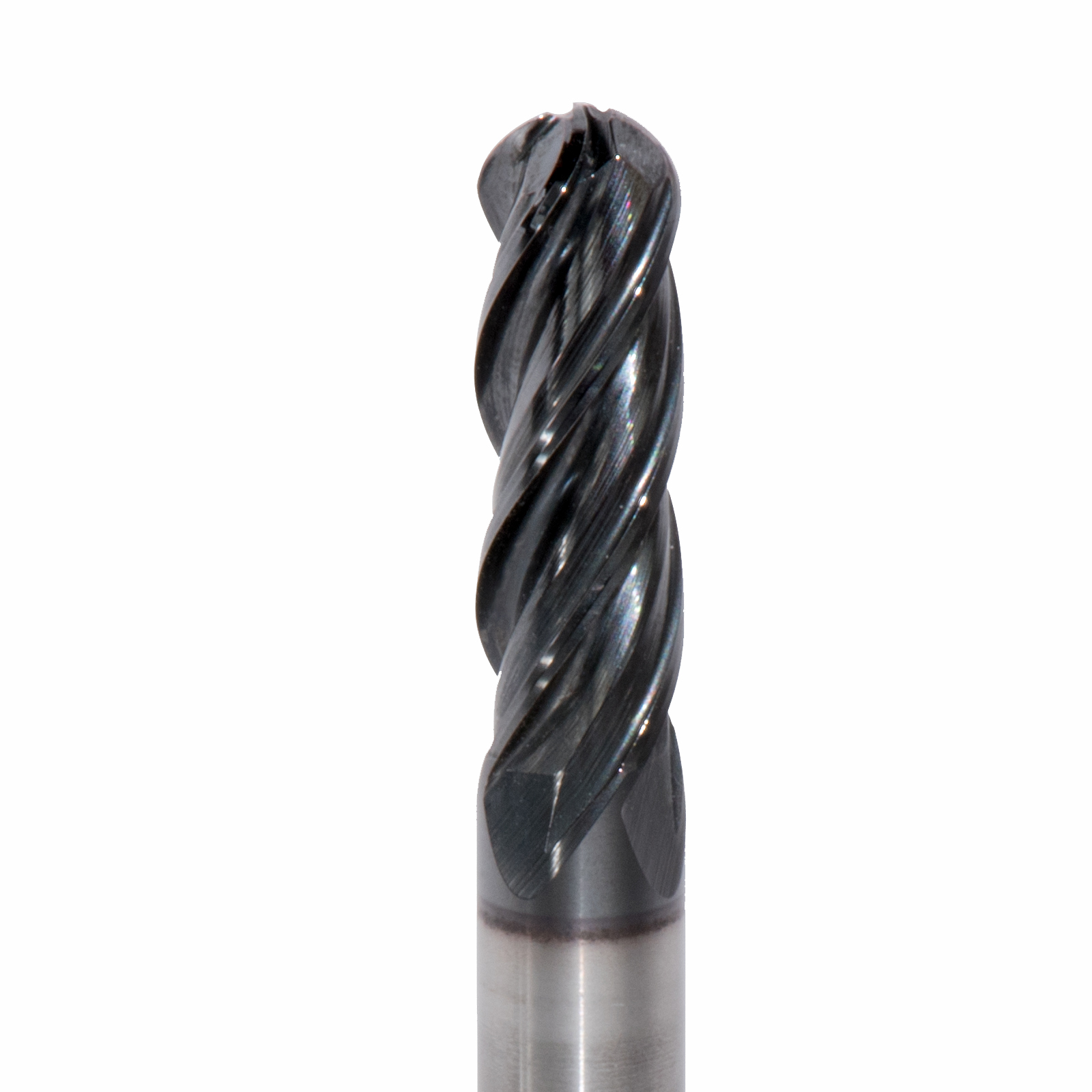 Onsrud MXB2650509W Solid Carbide end mill 4FL 1/4 x 3/4 x 2-1/2 OAL Ball CR For ISO S, ISO M, ISO P, Titanium, Stainless Steel, Steel, 1/4 Shank, ESG Coated