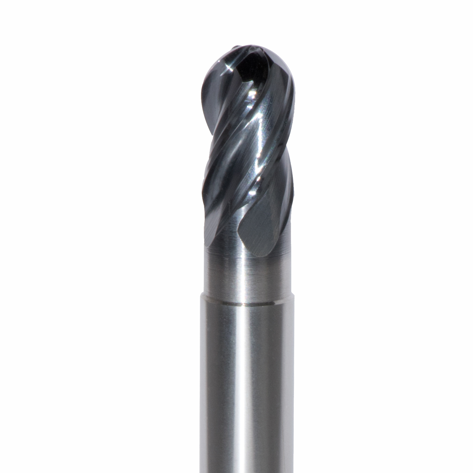 Onsrud MXB2650511W Solid Carbide end mill 4FL 1/4 x 3/8 x 3 OAL Ball CR For ISO S, ISO M, ISO P, Titanium, Stainless Steel, Steel, 1/4 Shank, ESG Coated