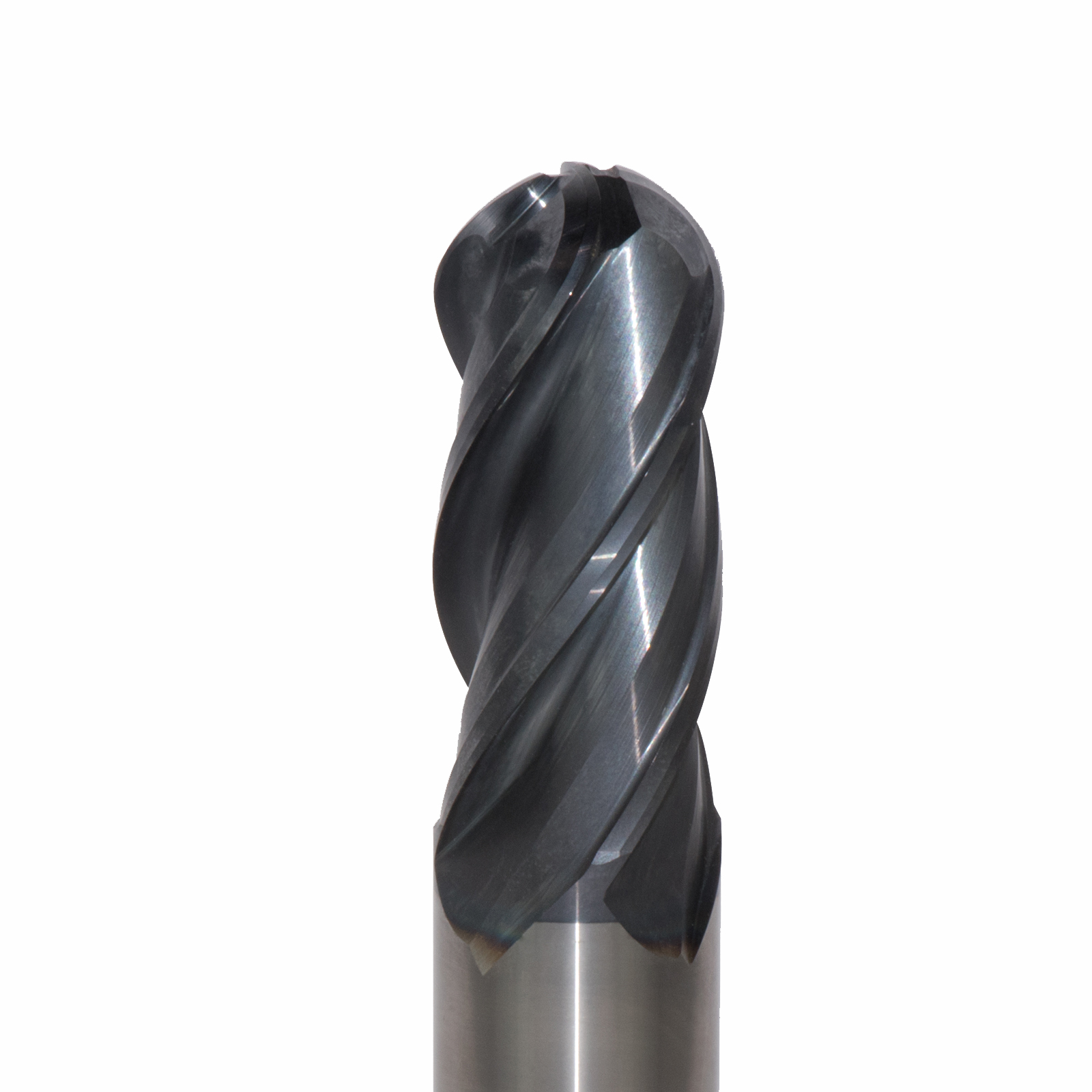 Onsrud MXB2650543W Solid Carbide end mill 4FL 1/1 x 2-1/4 x 5 OAL Ball CR For ISO S, ISO M, ISO P, Titanium, Stainless Steel, Steel, 1/1 Shank, ESG Coated
