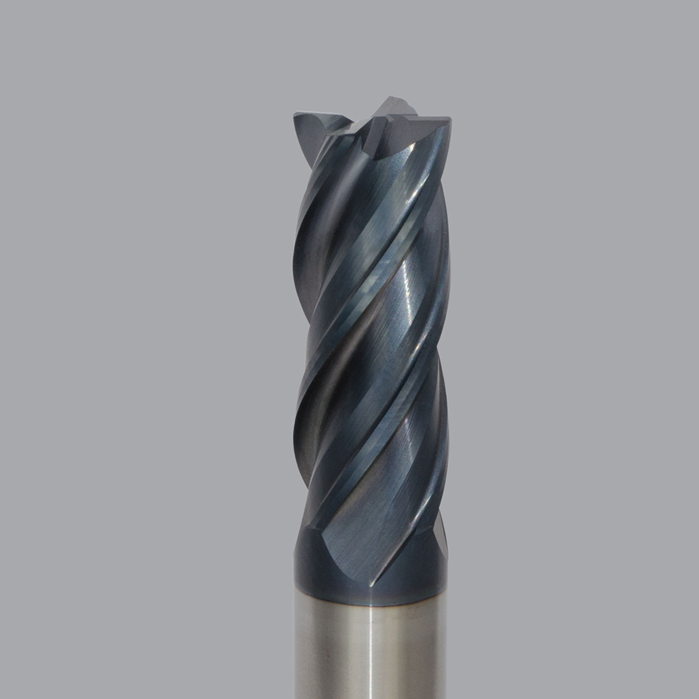 Onsrud MXQ2650086 Solid Carbide end mill 4FL 1/1 x 2 x 5 OAL 0.030 CR For ISO S, ISO M, ISO P, Titanium, Stainless Steel, Steel, 1/1 Shank, ESG Coated