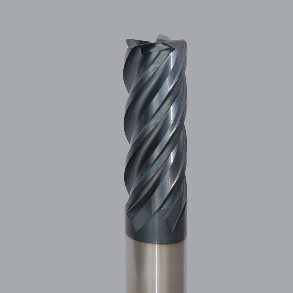Onsrud MXQ2650090 Solid Carbide end mill 5FL 1/1 x 2 x 5 OAL 0.030 CR For ISO S, ISO M, ISO P, Titanium, Stainless Steel, Steel, 1/1 Shank, ESG Coated