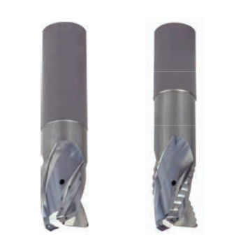 Onsrud AHR2656025 Solid Carbide end mill, 3 flute, 0.060 corner rad, Necked short length, Uncoated