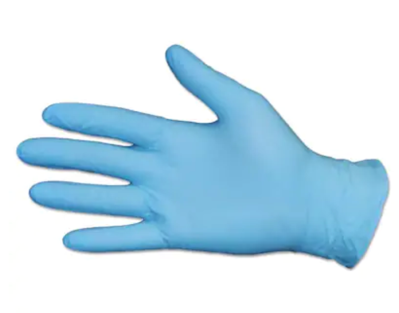 Impact Pro-Guard Disposable Powder-Free General-Purpose Nitrile Gloves, Blue, Medium, (100 count)