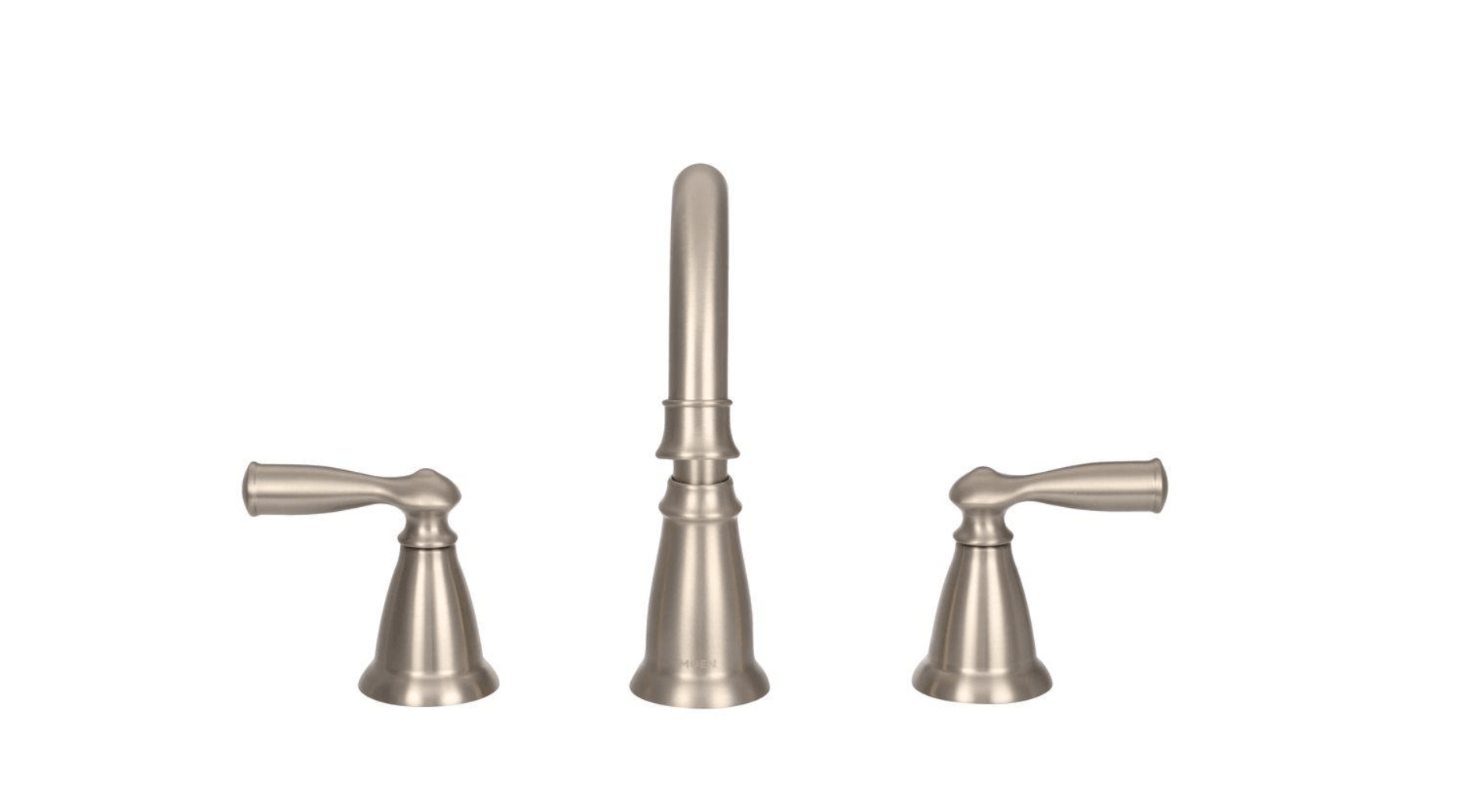 MOEN Banbury 8 in. Widespread 2-Handle High-Arc Bathroom Faucet in Spot Resist Brushed Nickel