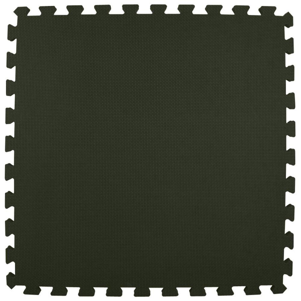 Greatmats Premium Black 24 in. x 24 in. x 5/8 in. Foam Interlocking Floor Mat (Case of 25)