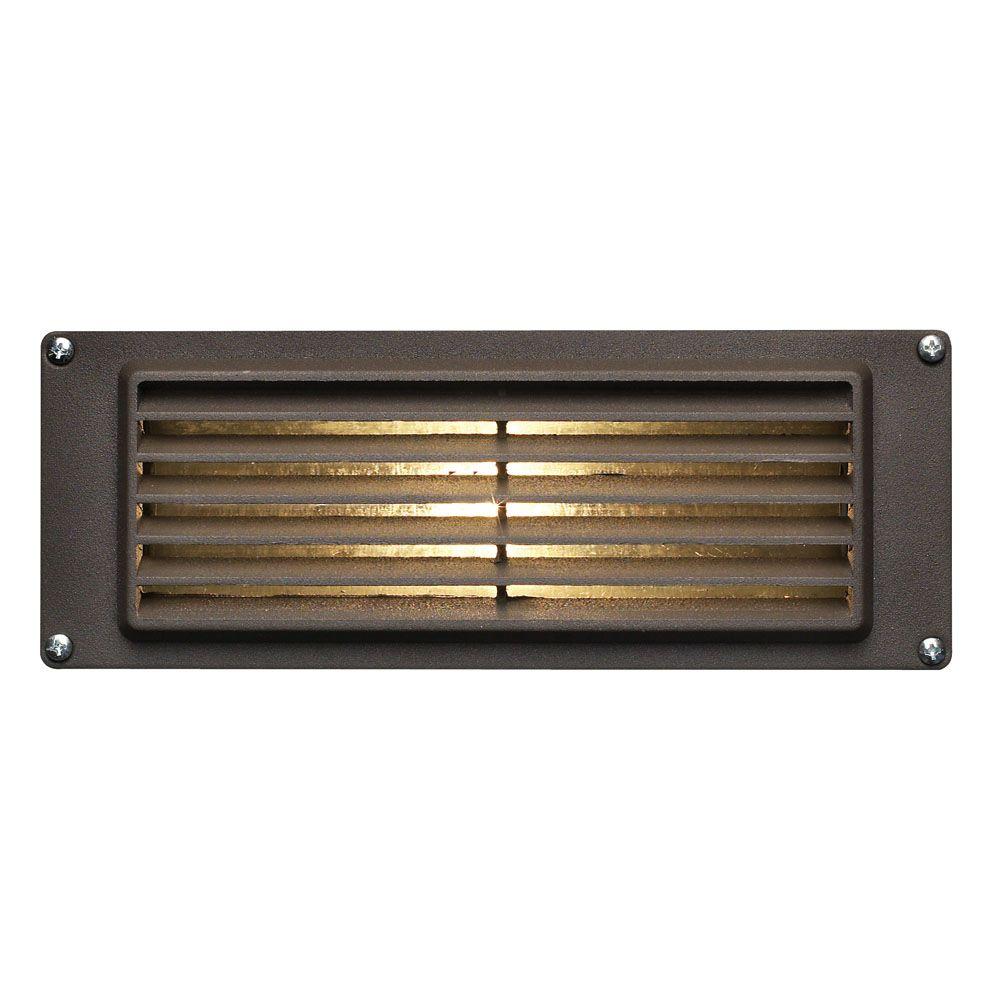 7.75 in. 3.8-Watt LED Bronze Step and Stair Deck Light