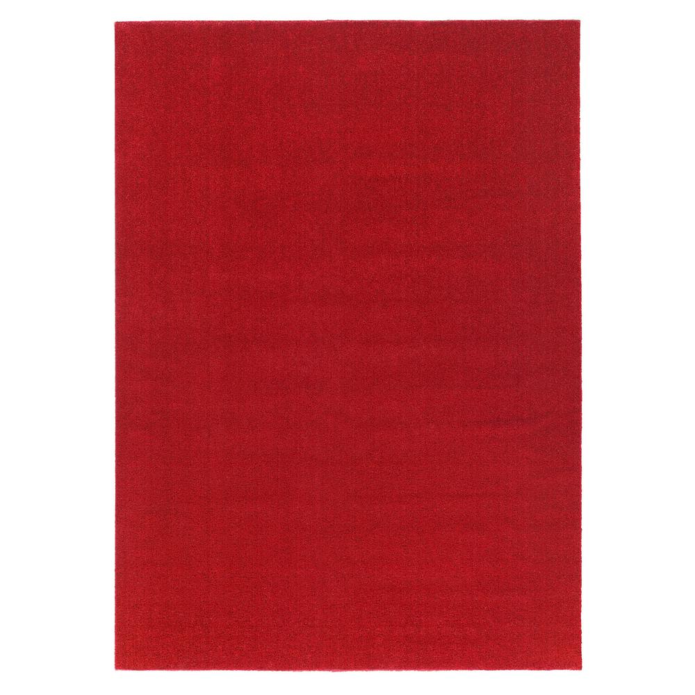 Evergreen 6 ft. 7 in. x 9 ft. 3 in. Red Artificial Grass Carpet