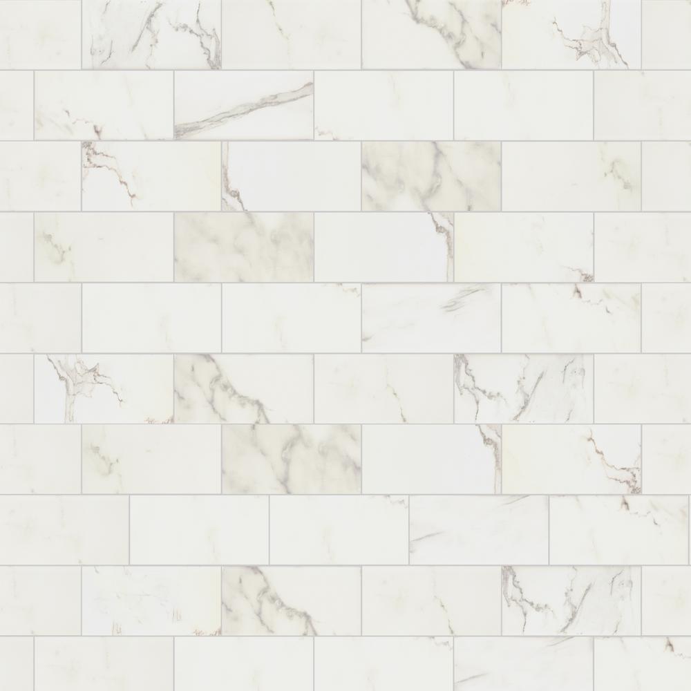 Marazzi Developed by Nature Calacatta 3 in. x 6 in. Glazed Ceramic Wall Tile (12 sq. ft. / case)