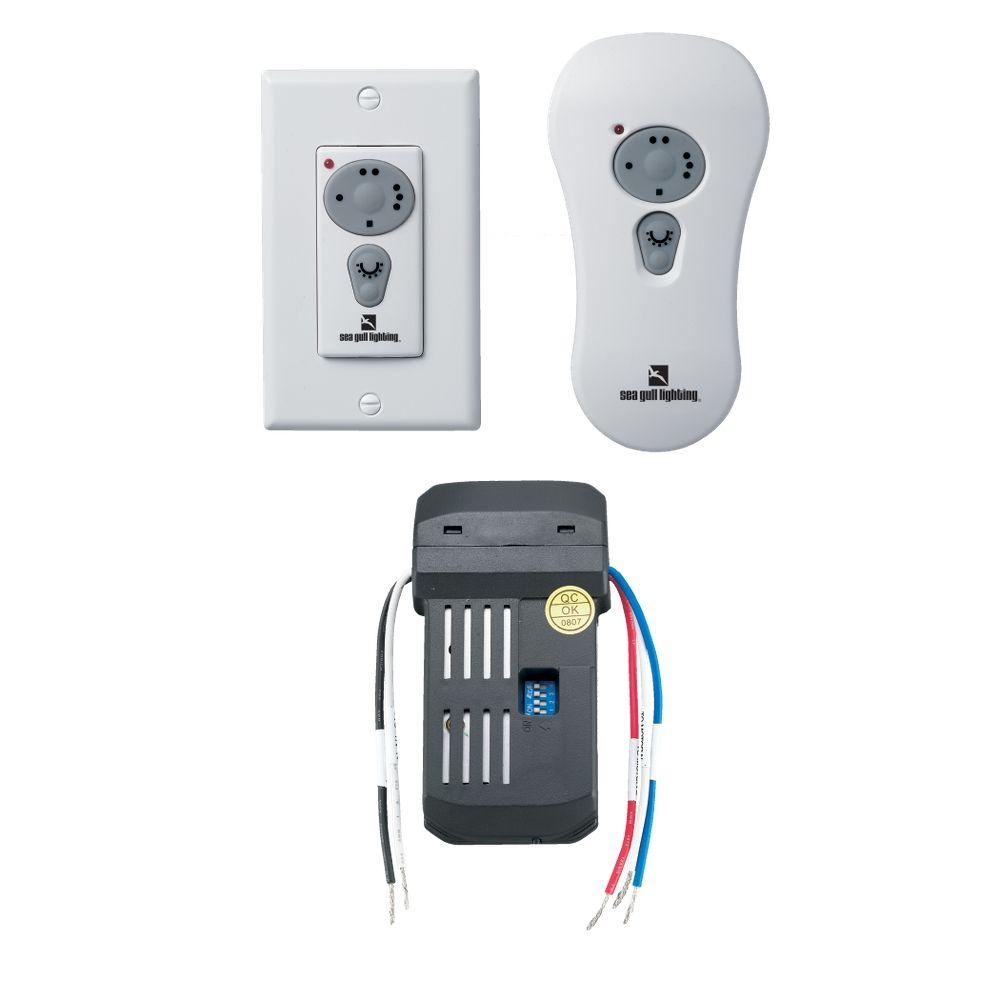 White Ceiling Fan Wireless Remote Control
