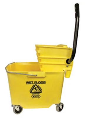 Plastic Bucket Wringer Combo With 35 Quart Capacity For Mopping