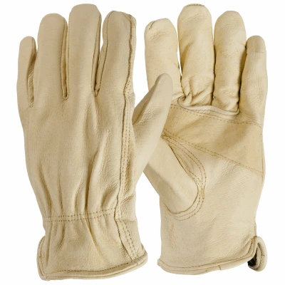 Pigskin Leather Driver Gloves Medium Size Durable Work Gloves