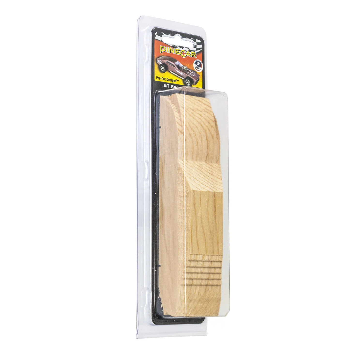 Pre-cut Gt Racer Car Body, Model P3965, Natural Wood Design