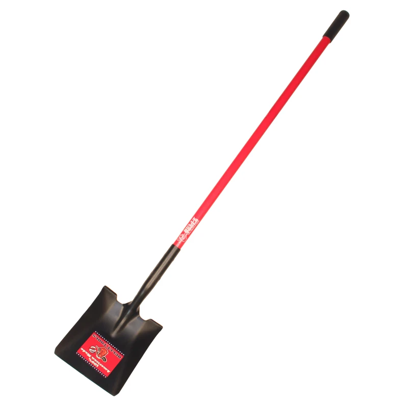 Square-point Shovel With Fiberglass Cushion-grip Handle For Durable And Comfortable Use