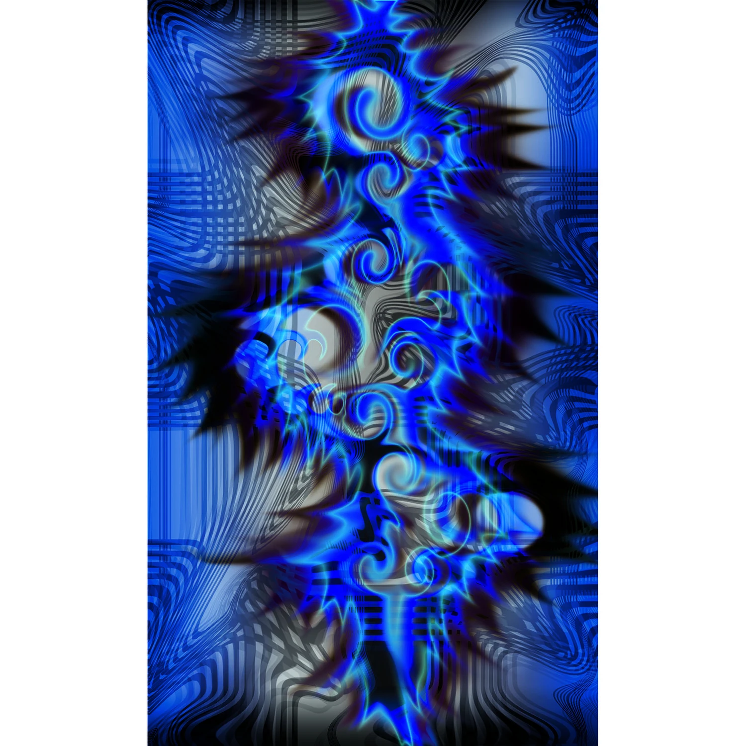 P3986 Psychedelic Custom Body Skin For Pinecar Racers And Sailboats