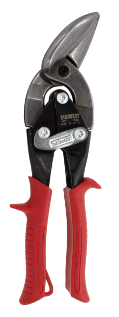 Offset Left-cut Aviation Snip For Metal Cutting With Ergonomic Handle