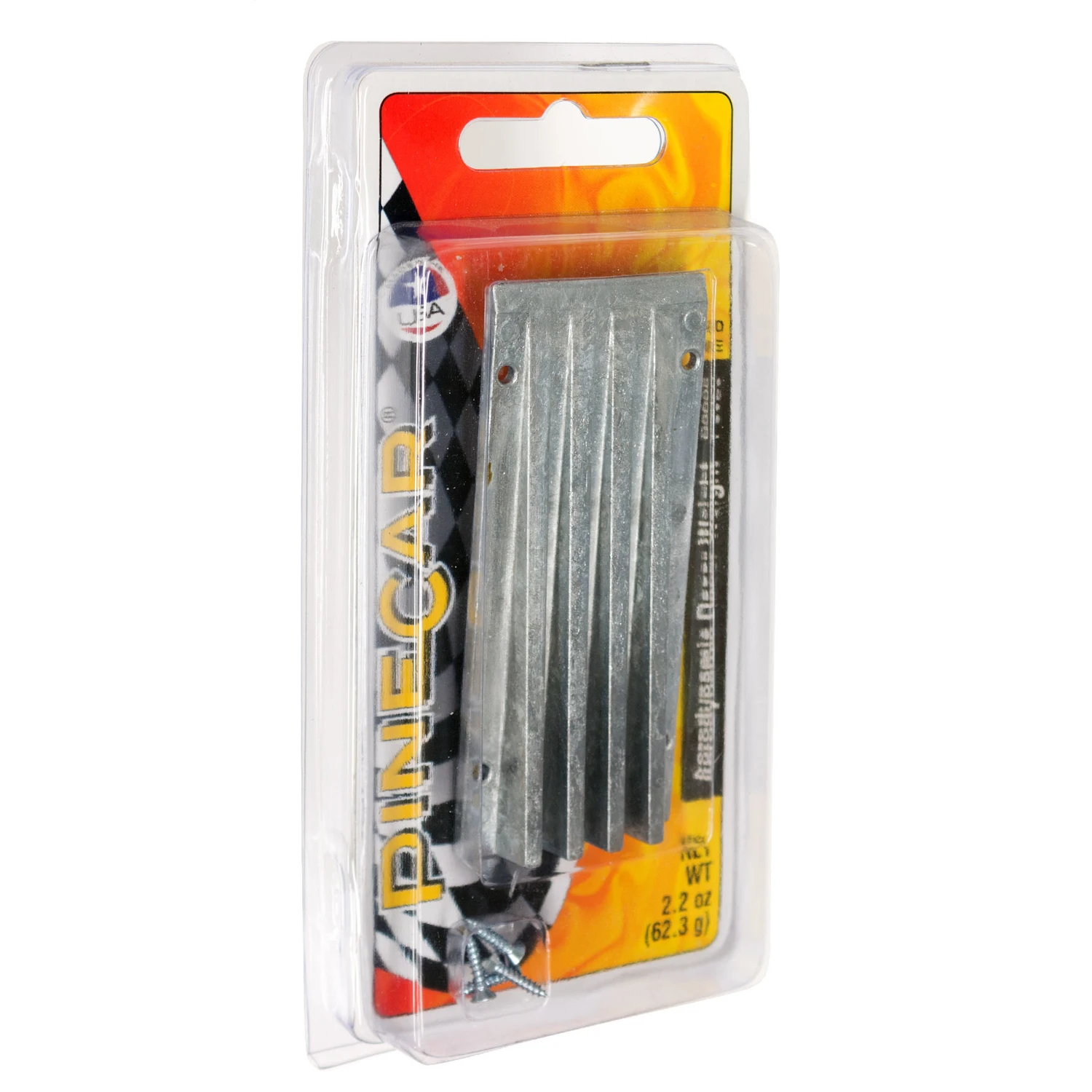 Aerodynamic Racer Weight, 2.2 Oz - Silver Low-profile Design