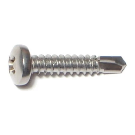 #10 X 1 Inch Phillips Pan Self-drilling Sheet Metal Screws Stainless Steel 410
