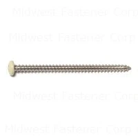 #10 X 3 Inch Phillips Pan Sheet Metal Screws Stainless Steel 18-8 - 12 Count