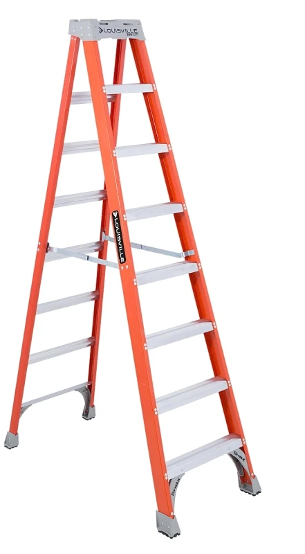 8-foot Fiberglass Step Ladder, Type Ia, 300-pound Duty Rating