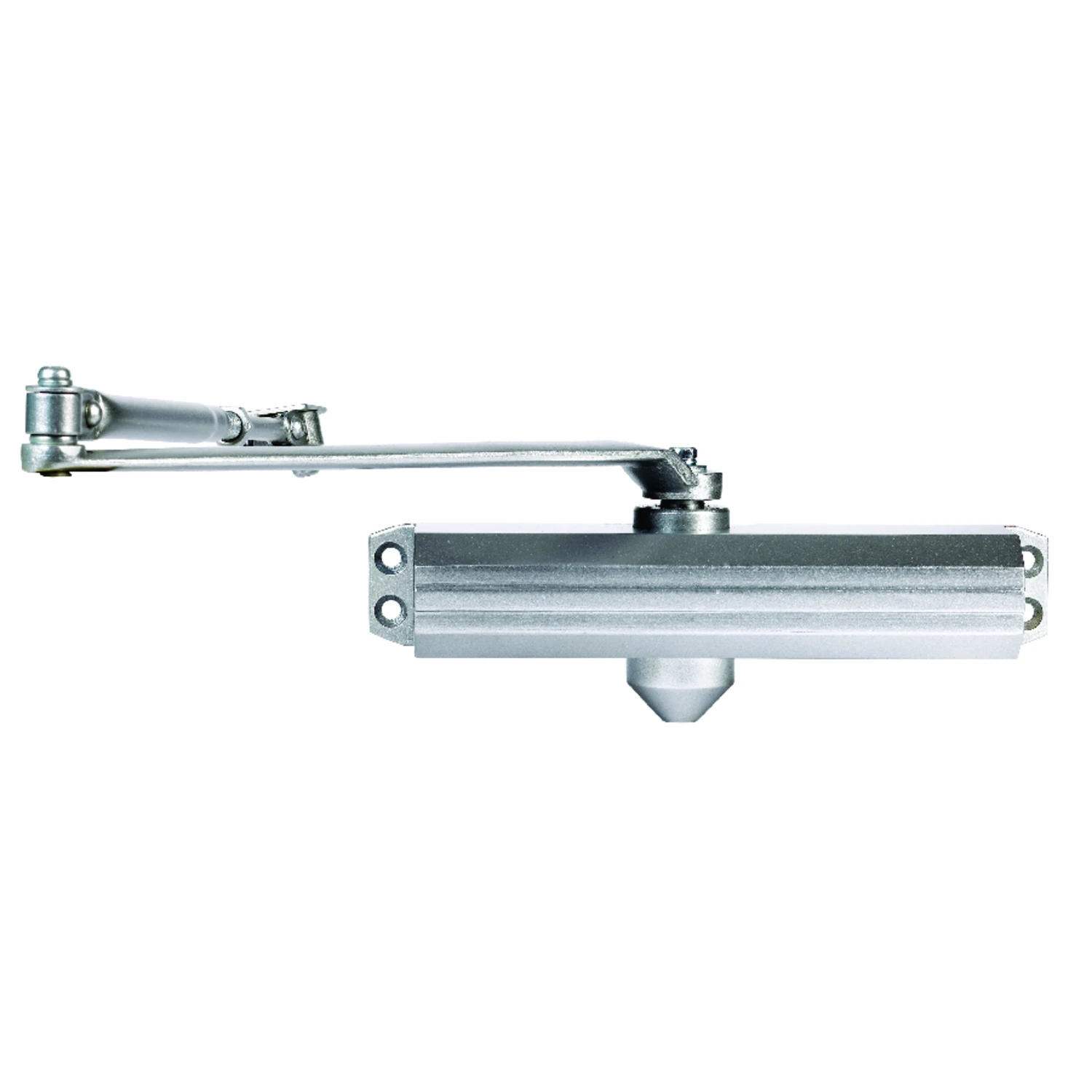 Commercial Aluminum Finish Door Closer Adjustable Size One To Four