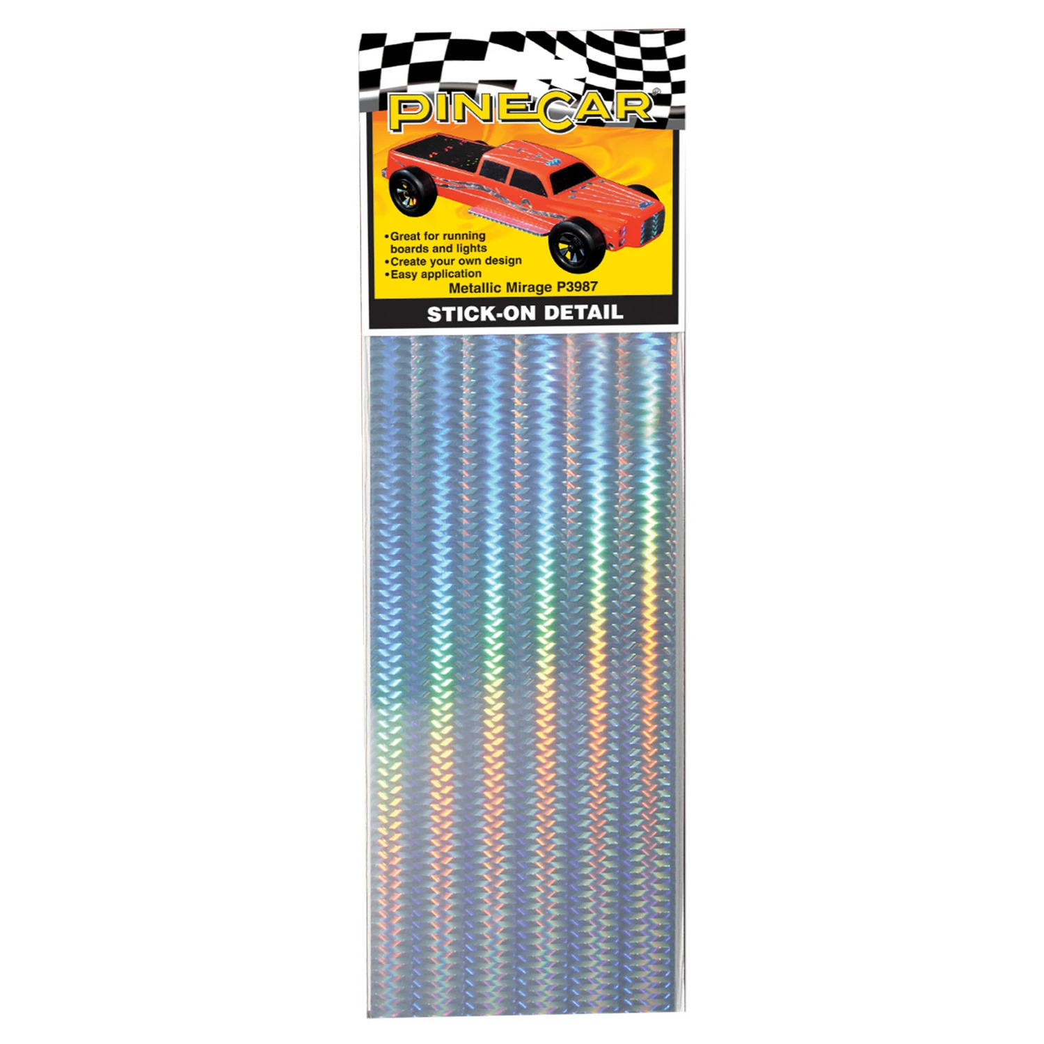 P3987 Metallic Mirage Stick-on Decals For Custom Racer Designs