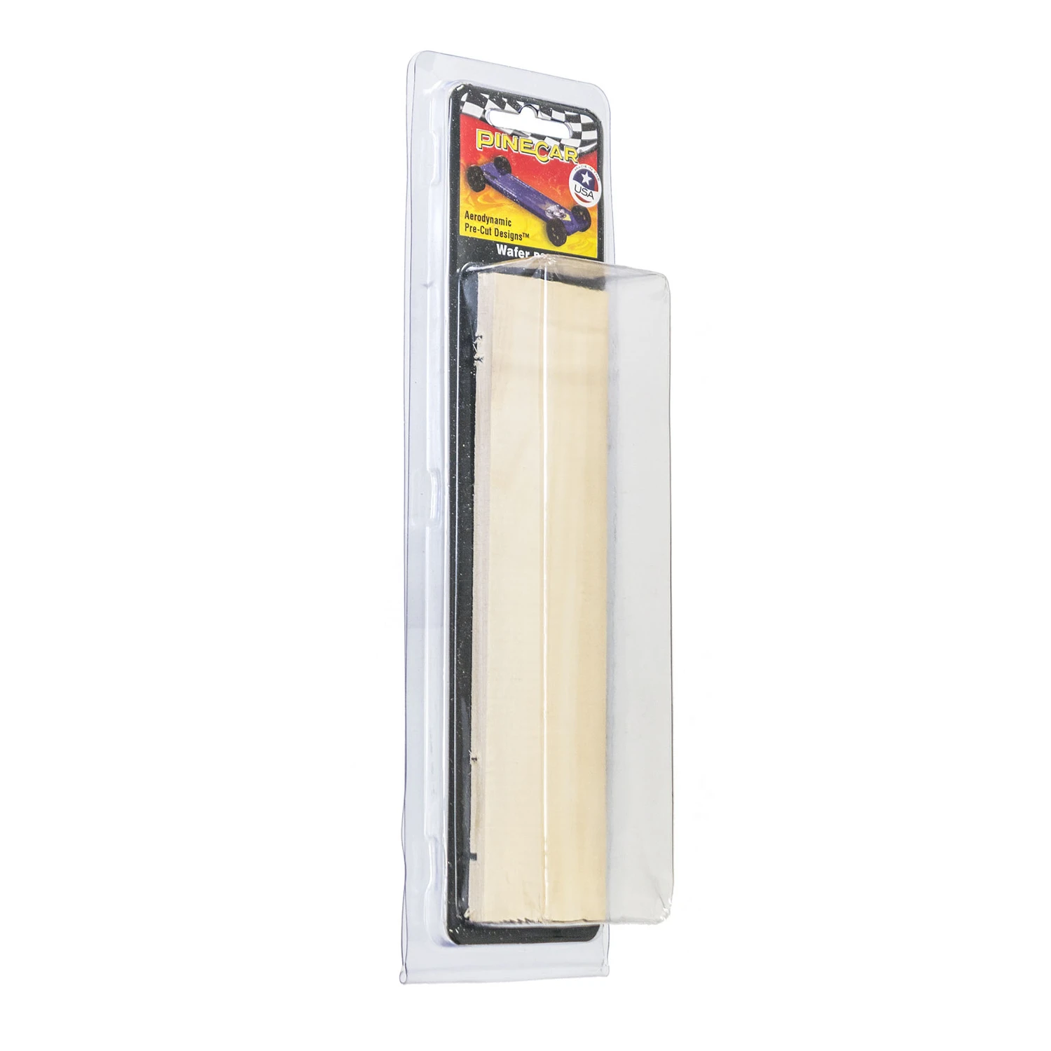 Full Body Pre-cut Designs Natural - Aerodynamic Wafer For Pinewood Derby