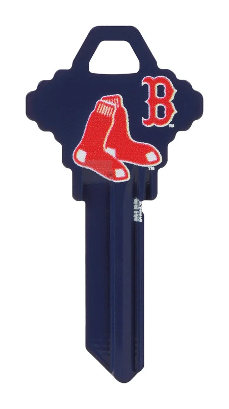 Hillman Boston Red Sox Painted Key House/office Universal Key Blank Single Sided