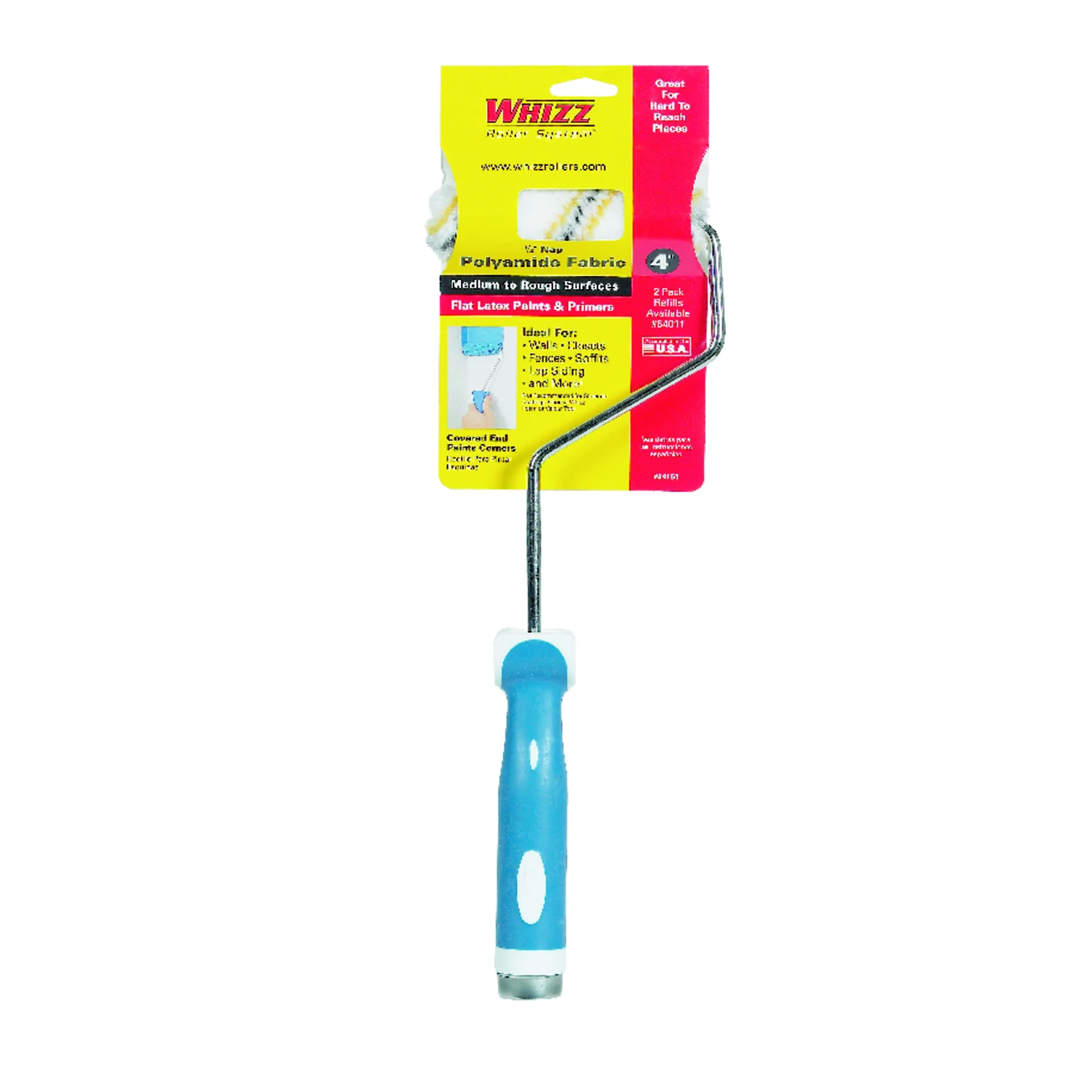 4 In. X 1/2 In. Mini Paint Roller Frame And Cover For Medium To Rough Surfaces