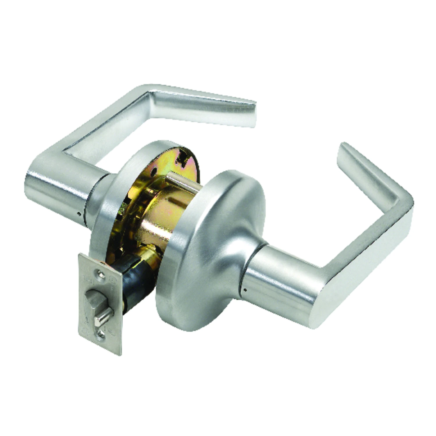 Cortland Satin Chrome Passage Lockset 2 In. Ansi Grade 2 Heavy-duty