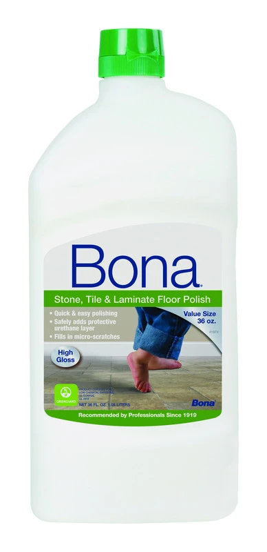 36 Oz. High Gloss Stone Tile Laminate Floor Polish - Waterborne Formula