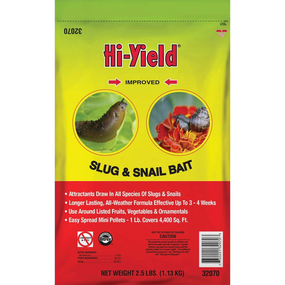 2.5 Lb. Ready To Use Pellets Slug & Snail Killer - Effective Insect Control
