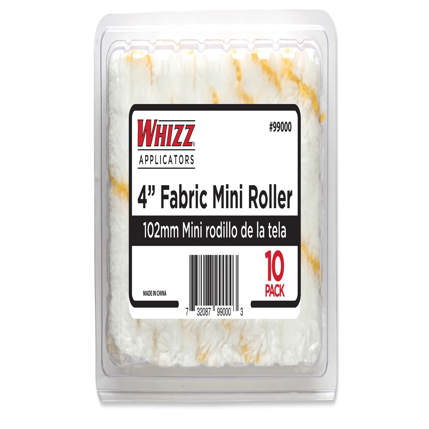 Whizz Fabric 1/2 In. X 4 In. W Mini Paint Roller Cover 10 Pk
