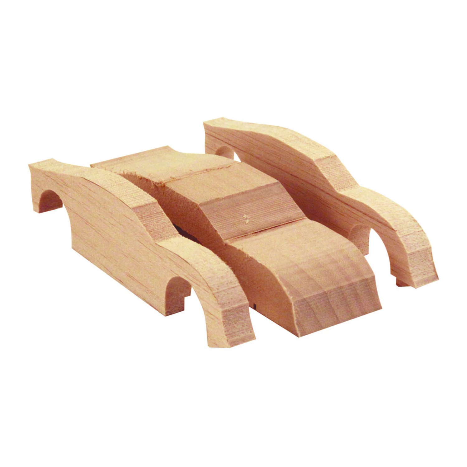 Full Body Pre-cut Designs Stock Car - Lightweight Pinewood Model