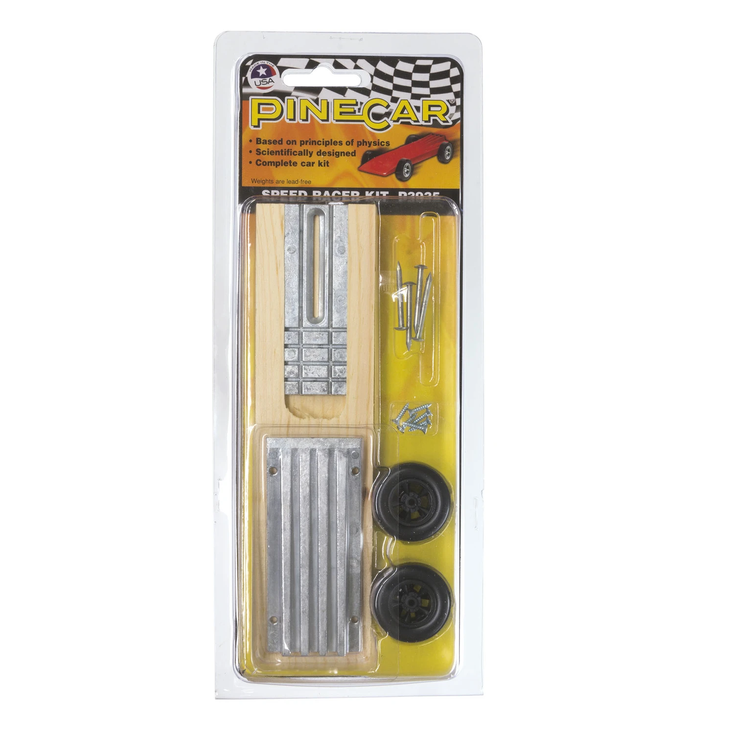 Speed Racer Kit - 15 Piece Pine Car Derby Racer Set