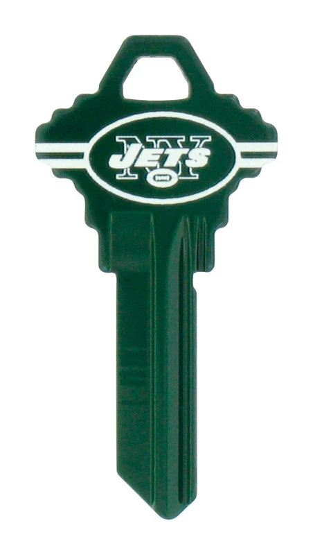 Hillman New York Jets Painted Key House/office Universal Key Blank Single Sided