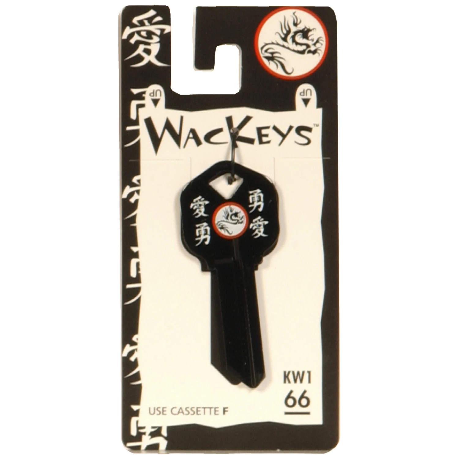Hillman Wackey Black Dragon House/office Universal Key Blank Single Sided