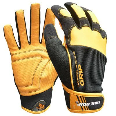 Men's Large Work Gloves With Textured Palm And Touchscreen Compatibility