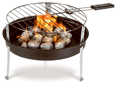 12-inch Portable Charcoal Grill With 1.2 Pounds Of Charcoal Included