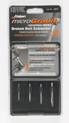 Micro Power Screw Extractor Set - 4 Piece Hss Double Ended Bolt Extractor Set