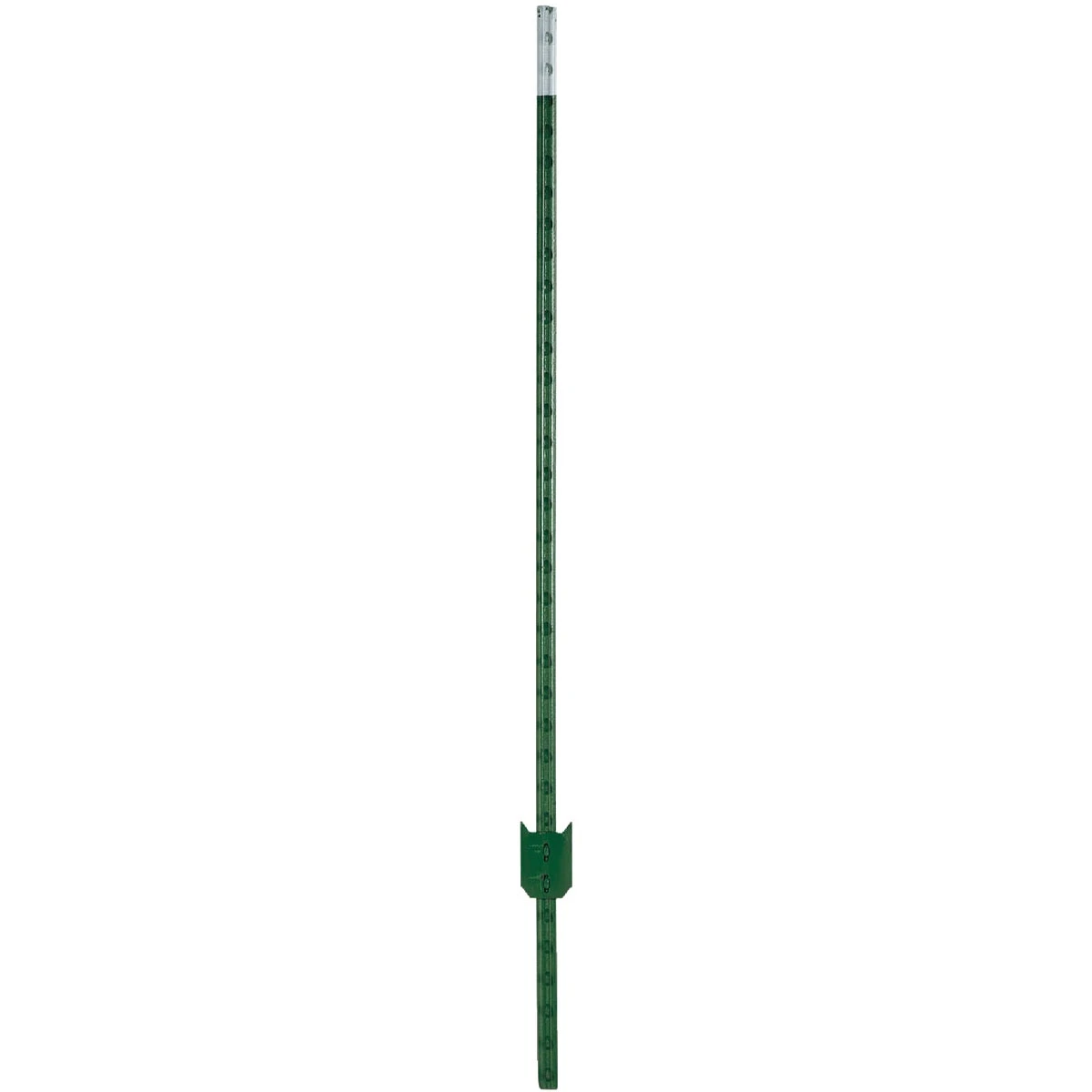 Green Studded T-post, 8 Feet Length By 1 And 1 Quarter Inches Width