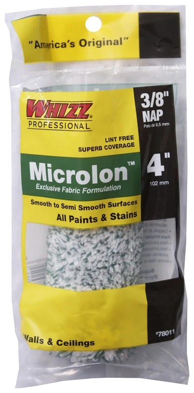4x3/8 Inch Microlon Mini Roller Cover For All Paints And Stains