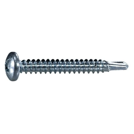 #10-16 X 1-1/2 Zinc Plated Steel Phillips Pan Head Self-drilling Screws