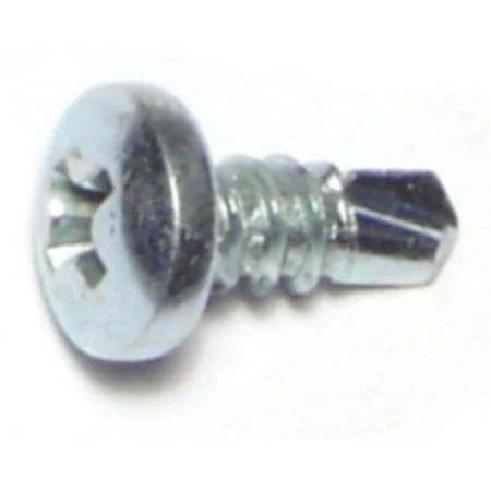 #10-16 X 1/2 Zinc Plated Steel Phillips Pan Head Self-drilling Screws - 100 Count