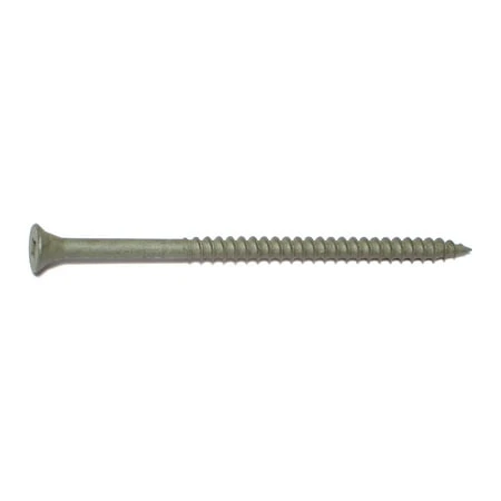 #10 X 3-1/2 Green Square Drive Coated Steel Deck Screws - 1500 Count